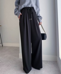 RANAN | 【全骨格◎/体型拾わず美脚見え】とろみ2タックイージーパンツ【4サイズ展開 S/M/L/LL】【イージーケア】(その他パンツ)