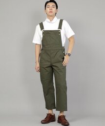 ワイドカッティングクロップオーバーオール WCC-610 カーキ