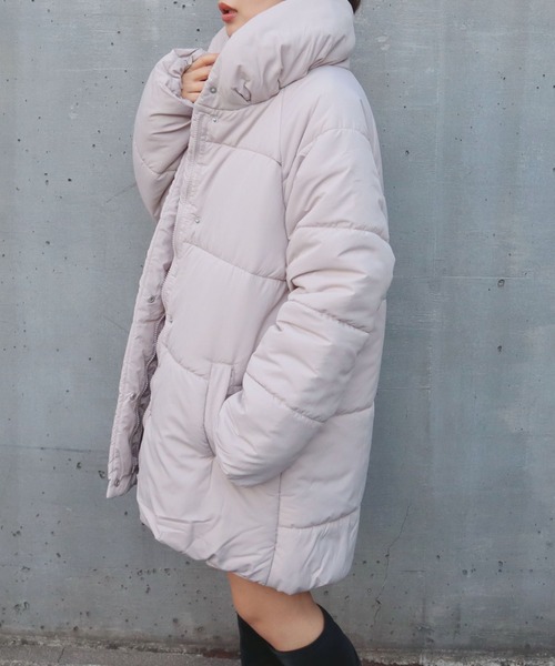 CECIL McBEE(セシルマクビー)の「中綿ラグランミドルコート(ダウンジャケット/コート・レディース・アイボリー/ブラック/ライトグレー・MEDIUM/LARGE)」の17枚目の写真
