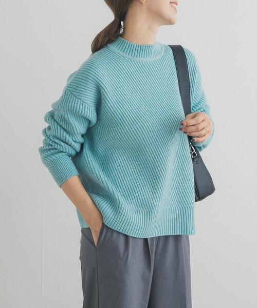 URBAN RESEARCH DOORS（アーバンリサーチドアーズ）の「ツイル編みKNIT（ニット/セーター・レディース・ライトベージュ/ブラウン/ミント・FREE）」の3枚目の写真