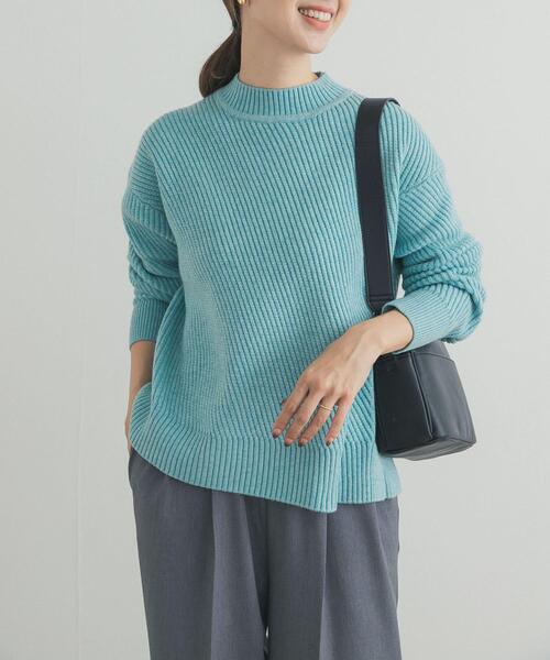 URBAN RESEARCH DOORS（アーバンリサーチドアーズ）の「ツイル編みKNIT（ニット/セーター・レディース・ライトベージュ/ブラウン/ミント・FREE）」の8枚目の写真