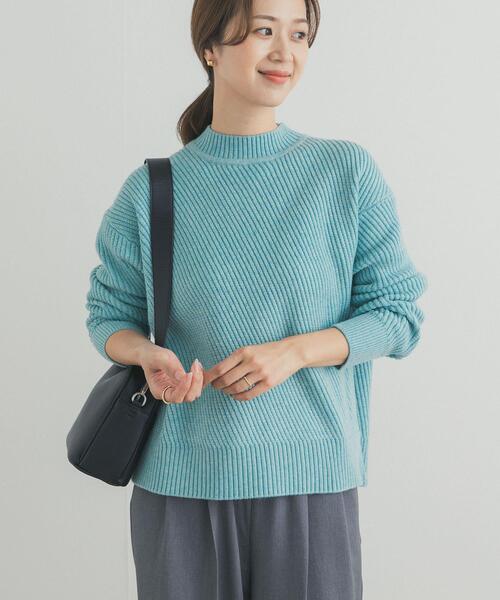 URBAN RESEARCH DOORS（アーバンリサーチドアーズ）の「ツイル編みKNIT（ニット/セーター・レディース・ライトベージュ/ブラウン/ミント・FREE）」の9枚目の写真