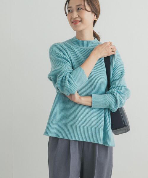 URBAN RESEARCH DOORS（アーバンリサーチドアーズ）の「ツイル編みKNIT（ニット/セーター・レディース・ライトベージュ/ブラウン/ミント・FREE）」の10枚目の写真
