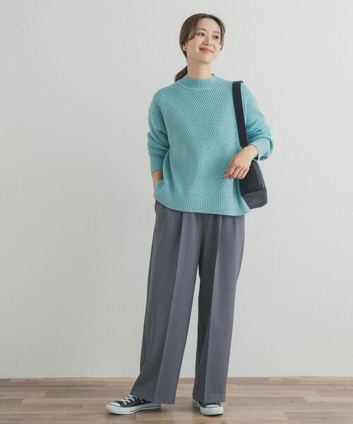 URBAN RESEARCH DOORS（アーバンリサーチドアーズ）の「ツイル編みKNIT（ニット/セーター・レディース・ライトベージュ/ブラウン/ミント・FREE）」の14枚目の写真