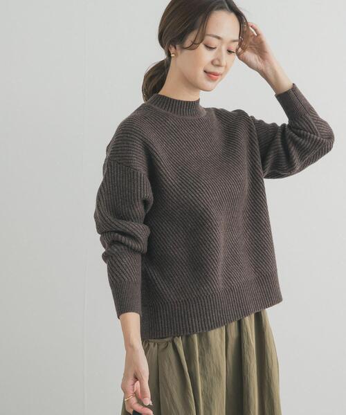 URBAN RESEARCH DOORS（アーバンリサーチドアーズ）の「ツイル編みKNIT（ニット/セーター・レディース・ライトベージュ/ブラウン/ミント・FREE）」の22枚目の写真