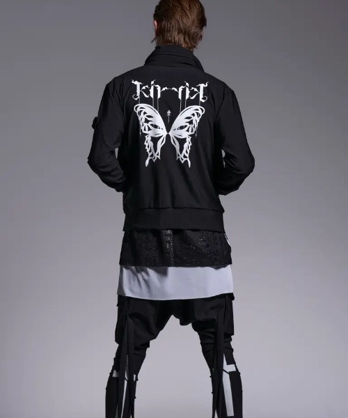 kiryuyrik（キリュウキリュウ）の「Kiryuyrik/キリュウキリュウ/High Tension Jersey High Collar Jersey（ブルゾン・メンズ・ブラック・LARGE/MEDIUM/SMALL）」の3枚目の写真