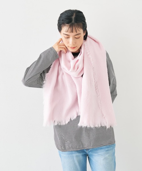 collex(コレックス)の「シャギーストール(ストール/ショール・レディース・アイボリー/ピンク/ネイビー・フリー)」の3枚目の写真