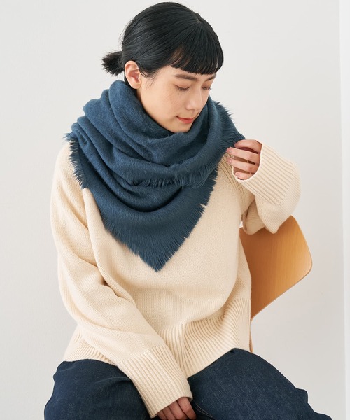 collex(コレックス)の「シャギーストール(ストール/ショール・レディース・アイボリー/ピンク/ネイビー・フリー)」の9枚目の写真