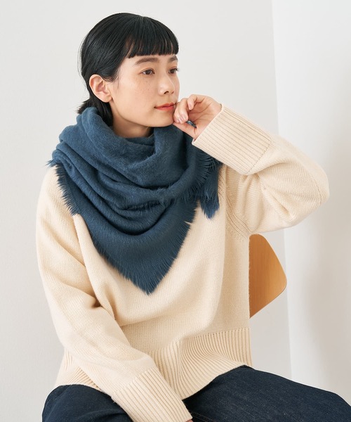 collex(コレックス)の「シャギーストール(ストール/ショール・レディース・アイボリー/ピンク/ネイビー・フリー)」の12枚目の写真