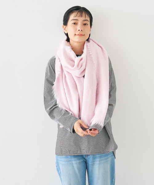 collex(コレックス)の「シャギーストール(ストール/ショール・レディース・アイボリー/ピンク/ネイビー・フリー)」の13枚目の写真