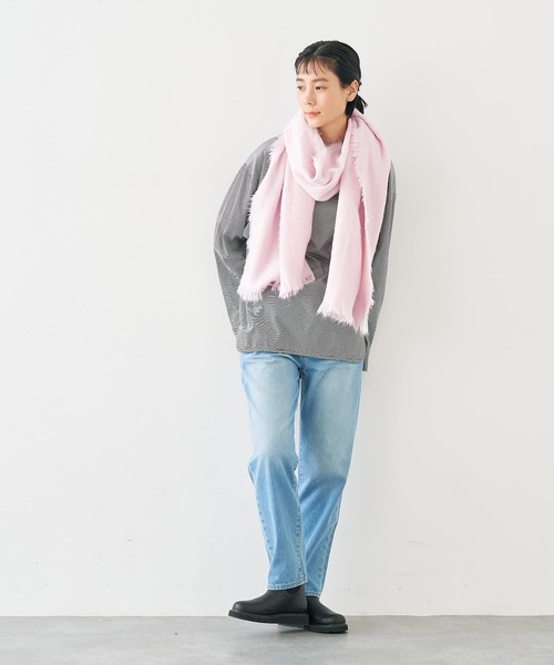 collex(コレックス)の「シャギーストール(ストール/ショール・レディース・アイボリー/ピンク/ネイビー・フリー)」の16枚目の写真