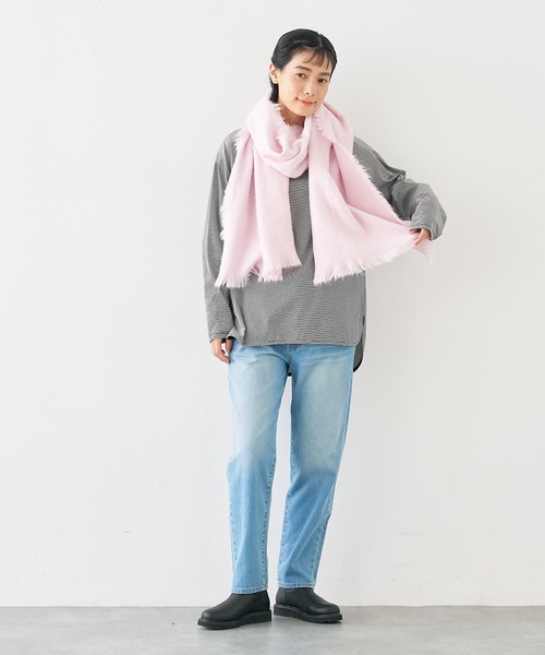 collex(コレックス)の「シャギーストール(ストール/ショール・レディース・アイボリー/ピンク/ネイビー・フリー)」の17枚目の写真