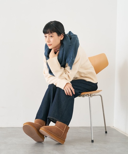 collex(コレックス)の「シャギーストール(ストール/ショール・レディース・アイボリー/ピンク/ネイビー・フリー)」の20枚目の写真