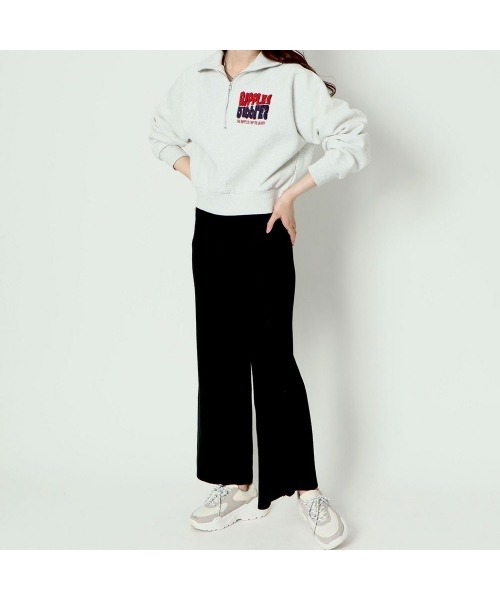 GORGE(ゴージ)の「《美脚×らくちん》レディース リブニット ワイドパンツ 体型カバー 秋冬(その他パンツ・レディース・モカ/ブラック・F)」の11枚目の写真