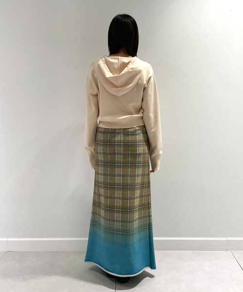 Oriens JOURNAL STANDARD(オリエンス ジャーナルスタンダード)の「レタリングニットフーディー(ニット/セーター・レディース・ネイビー/ホワイト・FREE)」の14枚目の写真