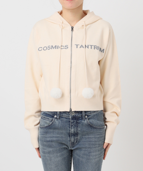 Oriens JOURNAL STANDARD(オリエンス ジャーナルスタンダード)の「レタリングニットフーディー(ニット/セーター・レディース・ネイビー/ホワイト・FREE)」の16枚目の写真