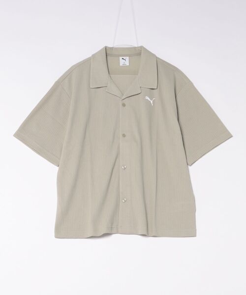 PUMA(プーマ)の「PUMA/プーマ メンズ 半袖 Tシャツ 襟付き ワッフル生地 ワンポイント ロゴ 636809(Tシャツ/カットソー・メンズ・ブラック/グレイッシュベージュ・XL/M/L)」の17枚目の写真