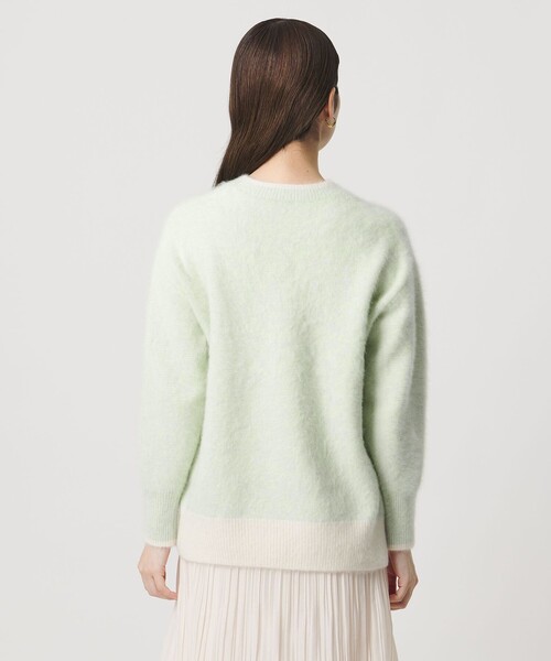 UNITED ARROWSフォックスカシミヤクルーネックニット23AWバイカラー UNITED ARROWSフォックスカシミヤクルーネックニット23AWバイカラー