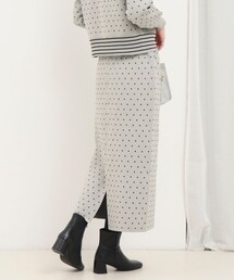 MICO COULIER | 《セットアップ対応》エステルニットドットスカート(スカート)