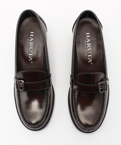 HARUTA（ハルタ）の「HARUTA　ハルタ　人工ヒールアップベルト　＃4600　3E（ローファー・レディース・ブラック/ブラウン系その他・23.5cm/22.5cm/24.0cm/25.0cm/23.0cm/24.5cm/25.5cm）」の3枚目の写真