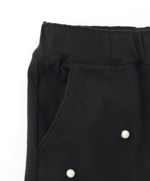 petit main（プティマイン）の「パールつきカットパンツ（デニムパンツ・キッズ・ブルー/ブラック・90cm/110cm/120cm/80ｃｍ/130cm/100cm）」の8枚目の写真