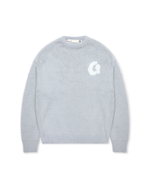 GLACK(グラック)の「GNT080 グッドウィルレトロストライプヘアリーニット (ブラック)(ニット/セーター・レディース・その他・MEDIUM/LARGE)」の1枚目の写真