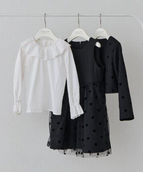 CIAOPANIC TYPY（チャオパニックティピー）の「【KIDS】【フォーマル・セレモニー】 洗えるフリル襟シャツブラウス（シャツ/ブラウス・キッズ・ホワイト・SMALL/MEDIUM）」の10枚目の写真