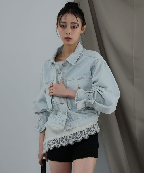Ulysses(ユリシス)の「ボリュームスリーブデニムジャケット(その他アウター・レディース・ネイビー/ブルー・F)」の22枚目の写真