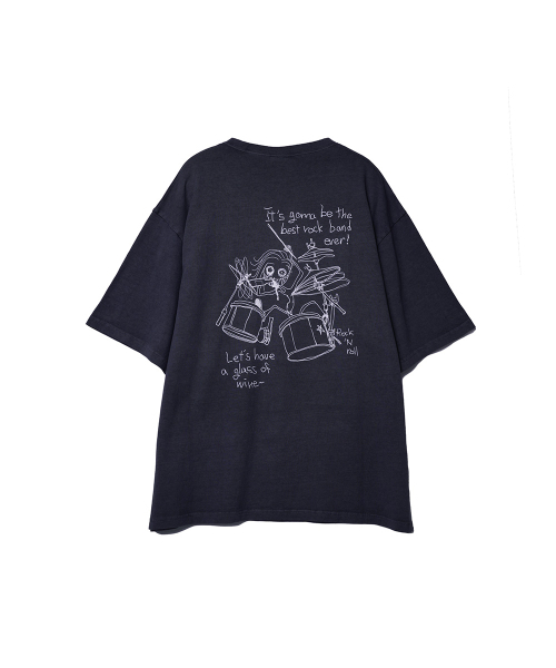NONFLOOR(ノンフロア)の「ベストロックバンドTシャツネイビー(Tシャツ/カットソー・メンズ・その他・S/M/L)」の1枚目の写真