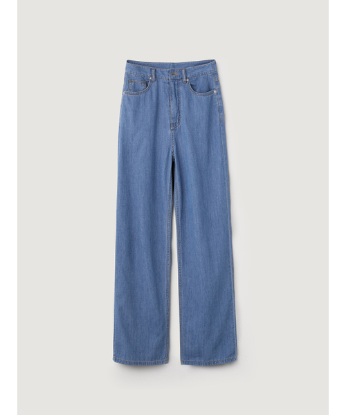 BEMUSE MANSION（ビミューズマンション）の「Blue washing summer denim - Blue（デニムパンツ・レディース・ブルー・FREE）」の4枚目の写真