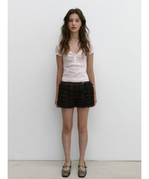 TIER CANCAN SHORTS (BROWN)
