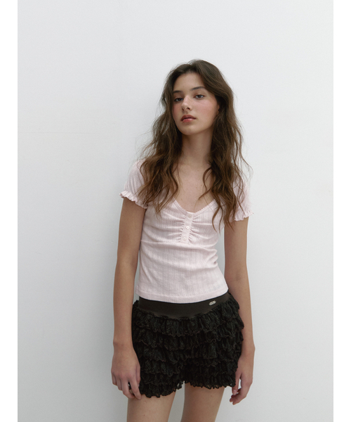 ASURA(アスラ)の「TIER CANCAN SHORTS (BROWN)(その他パンツ・レディース・その他・ONE SIZE)」の4枚目の写真