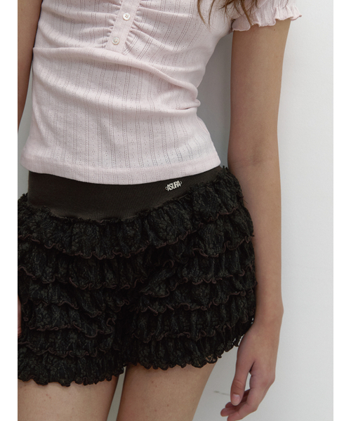 ASURA(アスラ)の「TIER CANCAN SHORTS (BROWN)(その他パンツ・レディース・その他・ONE SIZE)」の5枚目の写真