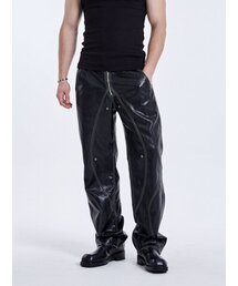 51%（フィフティーワンパーセント）の「TUNNEL LINING TROUSER Leather - Black（その他パンツ）」