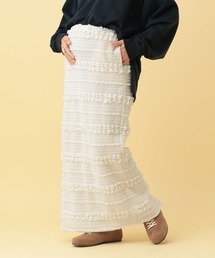 LEPSIM | 【産前・産後対応】マタニティ／ジャガードナロースカート　634005(マタニティウェア/グッズ)