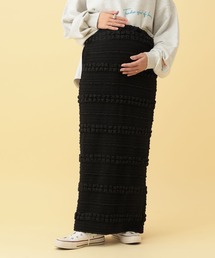 LEPSIM | 【産前・産後対応】マタニティ/ジャガードナロースカート 634005(マタニティウェア/グッズ)