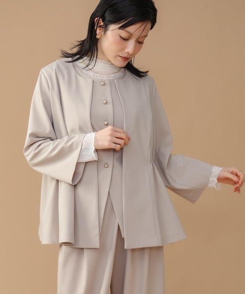 Bou Jeloud(ブージュルード)の「【はあちゅう*Bou Jeloud】2WAYフェイスベスト(ベスト・レディース・ベージュ/ネイビー・38/40)」の22枚目の写真