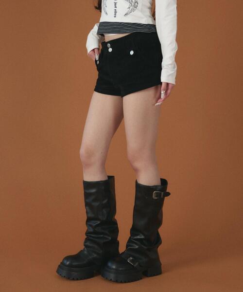 dispark（ディスパーク）の「DISPARK/【26年春夏新作】コーデュロイマイクロショートパンツ（その他パンツ・レディース・アイボリー/ブラック・SMALL/MEDIUM）」の11枚目の写真