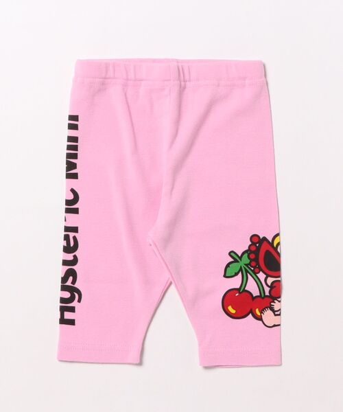HYSTERIC MINI(ヒステリックミニ)の「MINI&FRIENDS 5分丈レギンス(その他パンツ・キッズ・ベビーピンク/ブラック・90/80)」の2枚目の写真