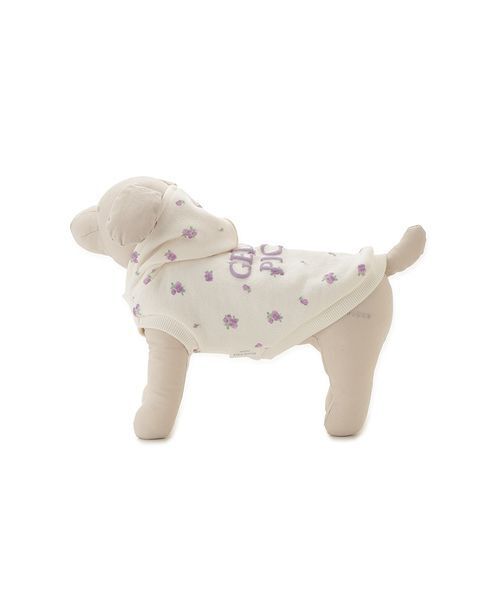 gelato pique（ジェラートピケ）の「【CAT&DOG】フラワー柄裏毛フーディー（リード/ハーネス/首輪・レディース・ラベンダー/ブルー・S/M/L）」の20枚目の写真