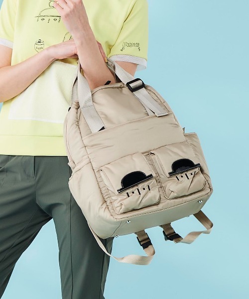 Picone CLUB（ピッコーネクラブ）の「中わたリュック（バックパック/リュック・レディース・ブラック/ベージュ/レッド・FREE）」の9枚目の写真