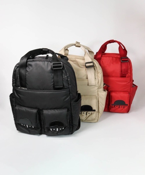 Picone CLUB（ピッコーネクラブ）の「中わたリュック（バックパック/リュック・レディース・ブラック/ベージュ/レッド・FREE）」の22枚目の写真