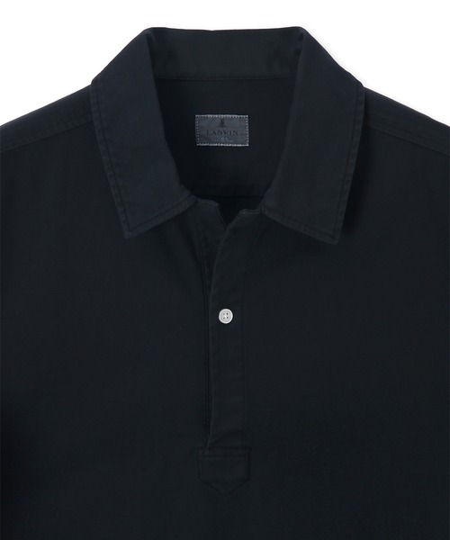 LANVIN en Bleu（ランバンオンブルー）の「製品染め バックサテン スキッパーシャツ（シャツ/ブラウス・メンズ・ブルーグレー/ホワイト/ネイビー・52/50/48/46）」の17枚目の写真