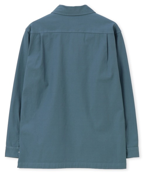 LANVIN en Bleu（ランバンオンブルー）の「製品染め バックサテン スキッパーシャツ（シャツ/ブラウス・メンズ・ブルーグレー/ホワイト/ネイビー・52/50/48/46）」の18枚目の写真