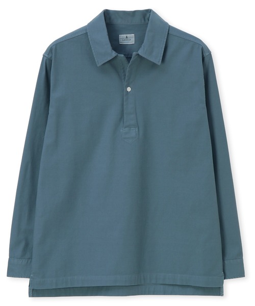 LANVIN en Bleu（ランバンオンブルー）の「製品染め バックサテン スキッパーシャツ（シャツ/ブラウス・メンズ・ブルーグレー/ホワイト/ネイビー・52/50/48/46）」の13枚目の写真