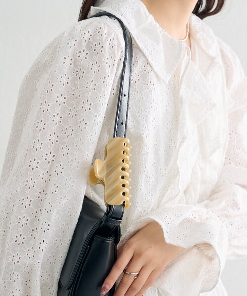 mystic（ミスティック）の「カラーヘアクリップ（ブローチ/コサージュ・レディース・レッド/ベージュ・ONE SIZE）」の10枚目の写真