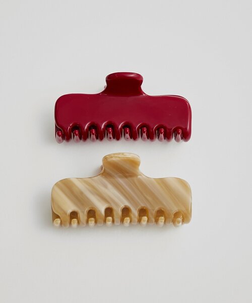 mystic（ミスティック）の「カラーヘアクリップ（ブローチ/コサージュ・レディース・レッド/ベージュ・ONE SIZE）」の5枚目の写真