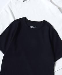 Dickies/ディッキーズ タイトフィット デイリー テレコリブ 無地 ロゴ ワンポイント刺繍 クルーネック 半袖Tシャツ/レディース メンズ