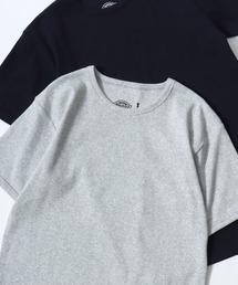 Dickies/ディッキーズ タイトフィット デイリー テレコリブ 無地 ロゴ ワンポイント刺繍 クルーネック 半袖Tシャツ/レディース メンズ