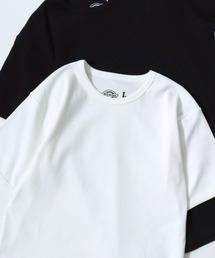 Dickies/ディッキーズ タイトフィット デイリー テレコリブ 無地 ロゴ ワンポイント刺繍 クルーネック 半袖Tシャツ/レディース メンズ